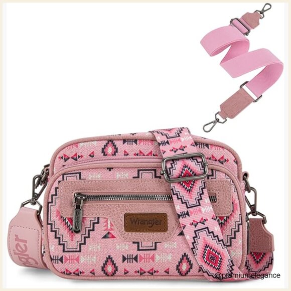 Handbags - Canvas Crossbody Bag with Adjustable Straps, Multiple Pockets, Clutch Option